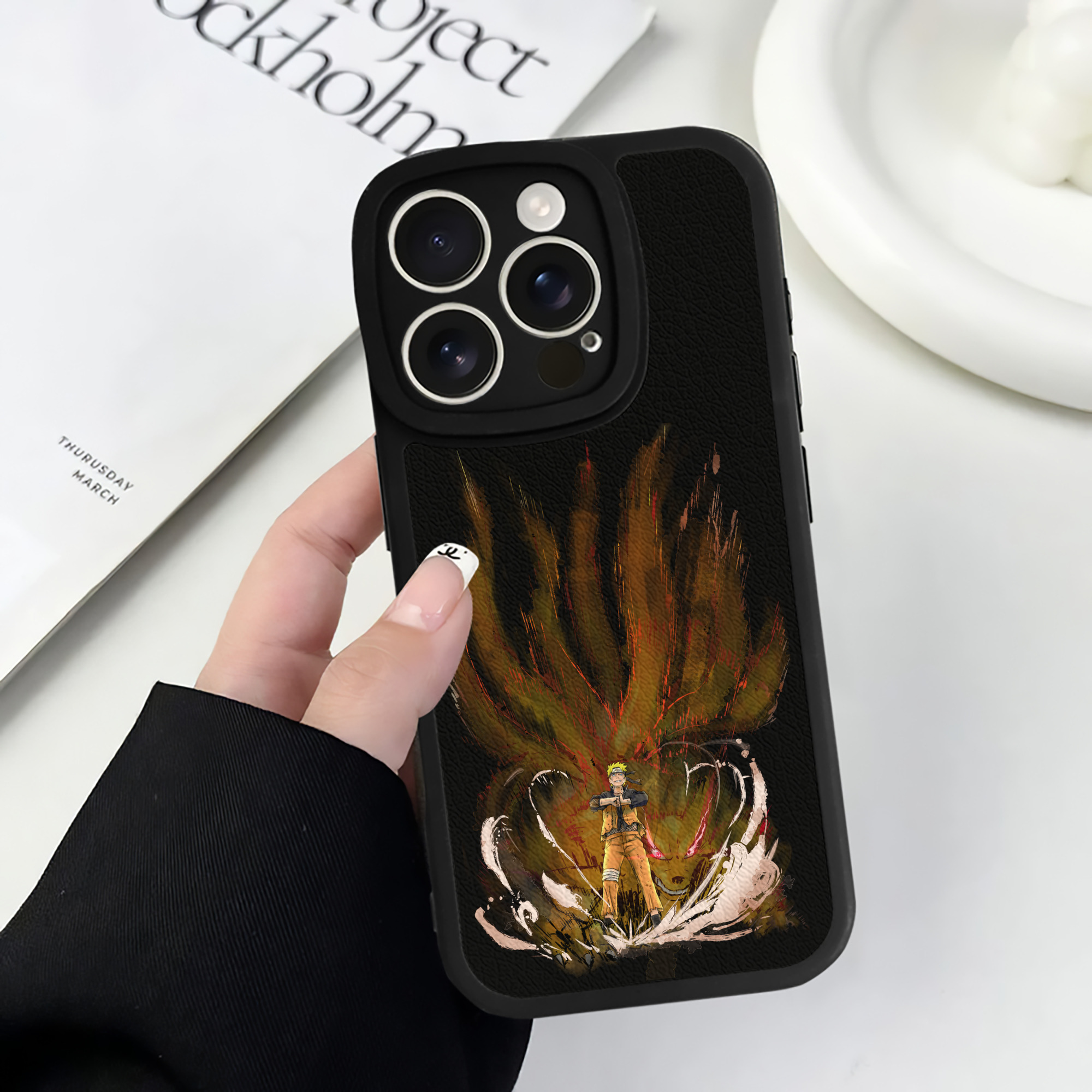 （画像用） NARUTO -ナルト- うずまき ナルト Uzumaki Naruto 【iPhone 16シリーズ対応】シリコンスマホケース（レザー調） 材質：シリコン
